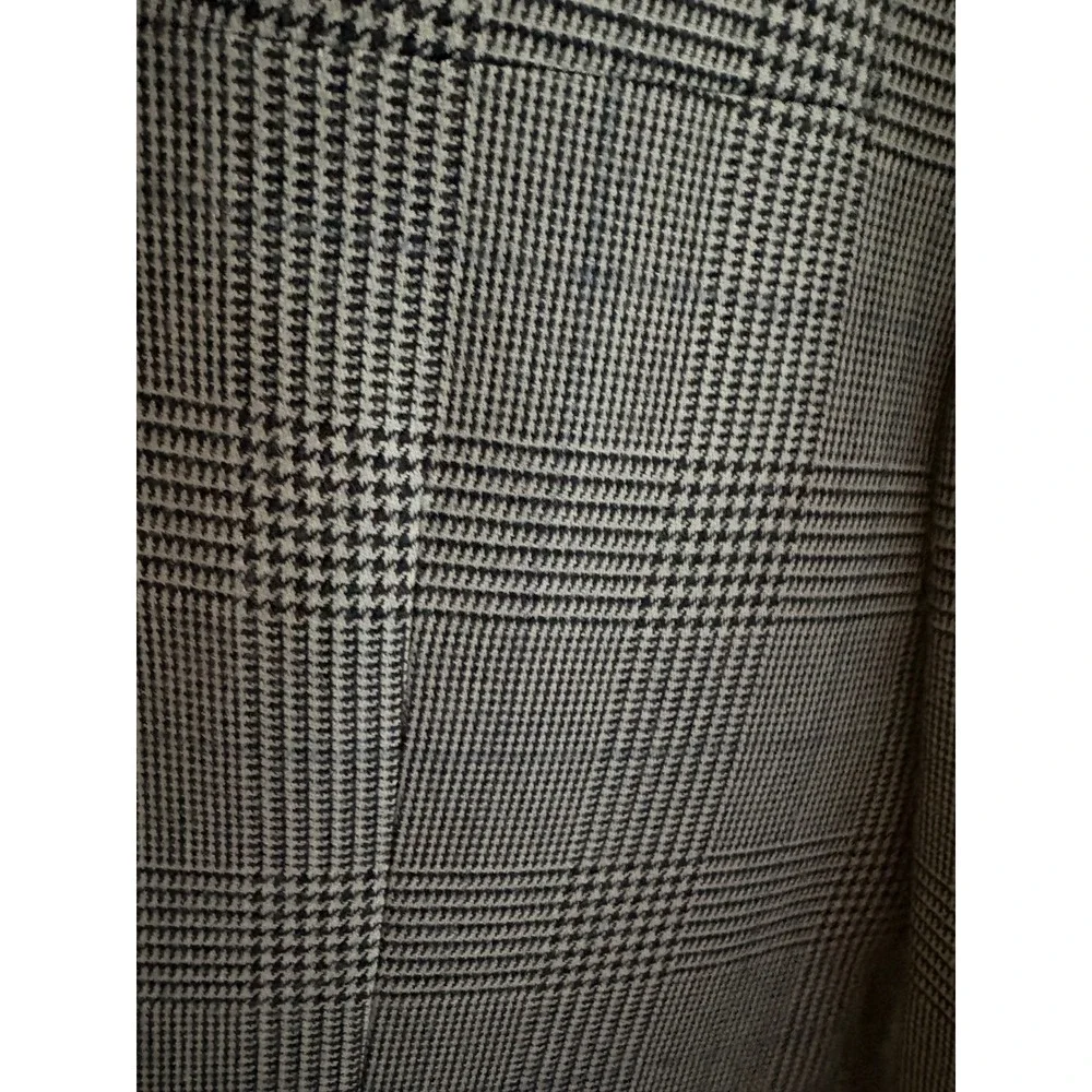 Lauren Ralph Lauren Silk Wool Blazer 44R Gray Glen Plaid Sport Coat‎ Classic